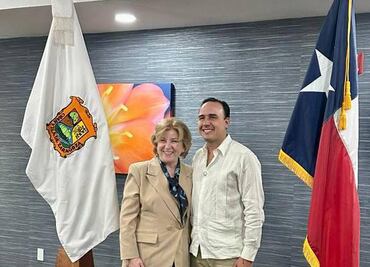 Manolo Jiménez, gobernador electo de Coahuila, se reúne con Secretaria de Estado de Texas