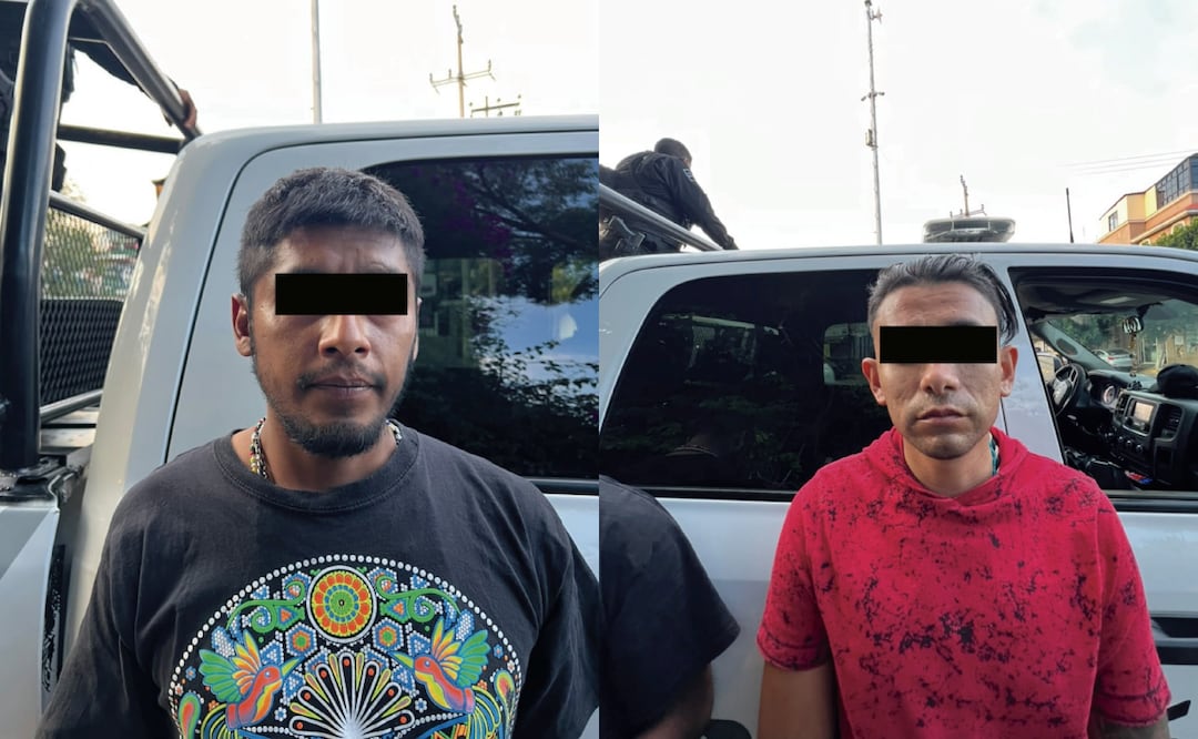 Detienen a dos por simular patrulla; llevaban droga y luces estroboscópicas en Tlalnepantla. Foto: Especial