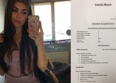 Papá hace currículum "honesto" de su hija en Inglaterra