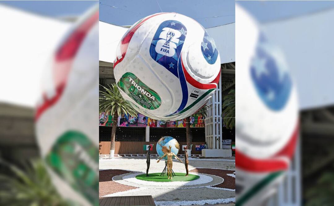 Un enorme balón ya se ve en el aeropuerto. Foto: Secretaría de Infraestructura, Comunicaciones y Transportes