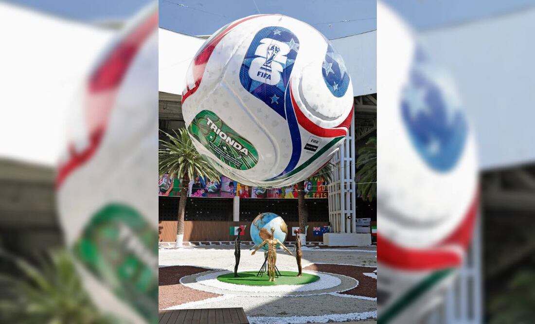 Un enorme balón ya se ve en el aeropuerto. Foto: Secretaría de Infraestructura, Comunicaciones y Transportes