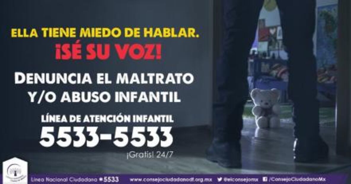 Niñas de 6 a 11 años, principales víctimas de abuso sexual: Consejo Ciudadano