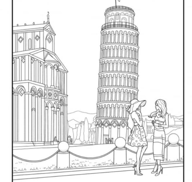 Libros para colorear en Amazon para quienes aman los viajes