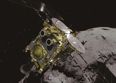 Sonda japonesa dispara un proyectil a un asteroide