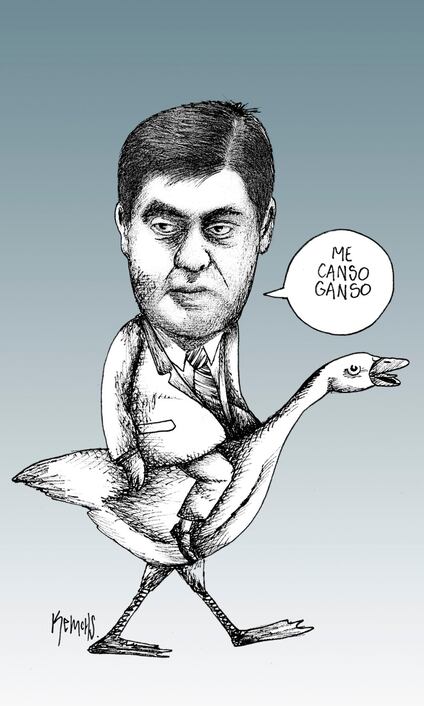 En ganso de hacienda