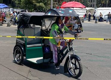 “Les cobro 150 pesos para cruzar el bloqueo"; bicitaxis y comerciantes ambulantes sacan provecho a marchas en CDMX