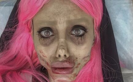Así era el rostro de la famosa chica 'Jolie Zombie'