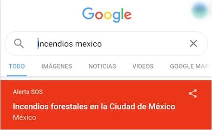 Google activa alertas SOS sobre incendios y contingencia ambiental