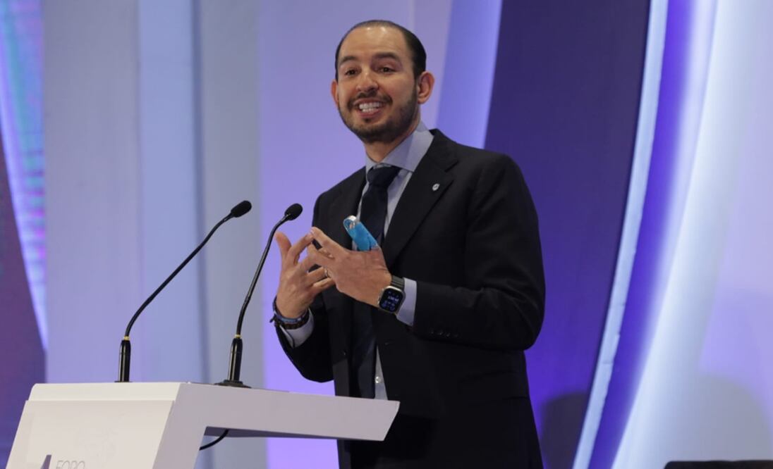 El dirigente nacional del PAN, Marko Cortés Mendoza, asistió a la inauguración del Foro América Libre / Foto: Carlos Mejía