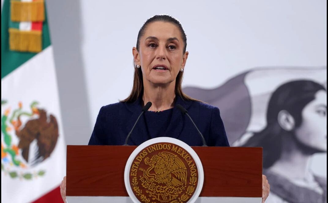 La presidenta Claudia Sheinbaum en la mañanera del 24 de septiembre de 2025. Foto: Gabriel Pano/EL UNIVERSAL