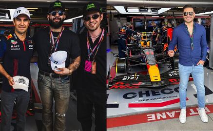 Checo Pérez recibe el apoyo de Carin León y Carlos Rivera en el GP de Estados Unidos