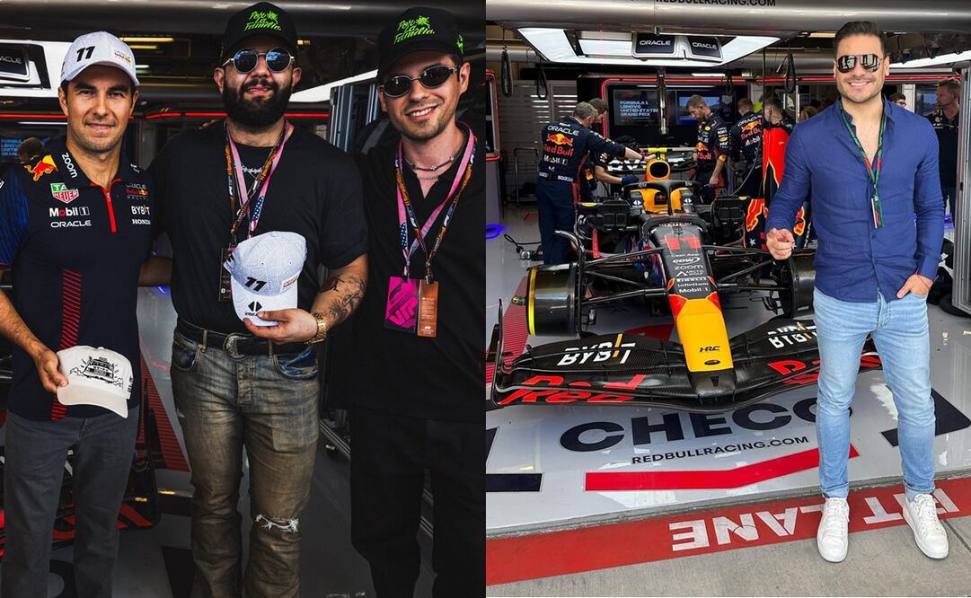 Checo Pérez recibe el apoyo de Carin León y Carlos Rivera en el GP de Estados Unidos