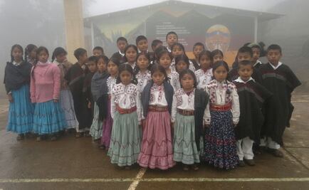 Niños mixes, listos para entonar Himno en F1