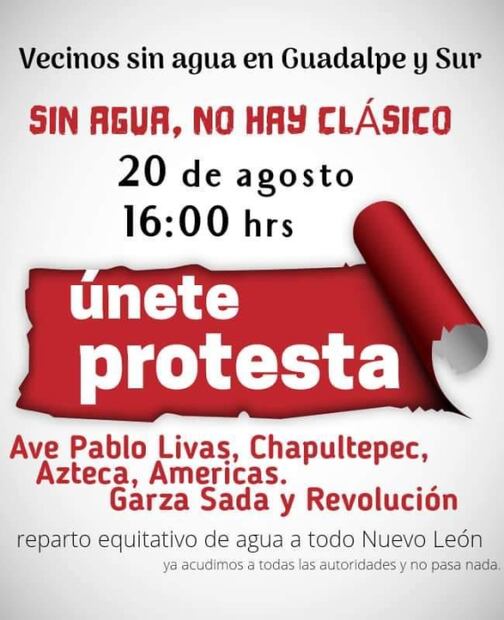 Aficionados de Monterrey amenazan con cancelar el Clásico Regio por falta de agua