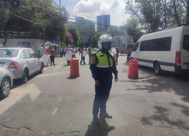 Bloqueo en circulación de Gustavo E. Campa en protesta contra parquímetros en la alcaldía Álvaro Obregón