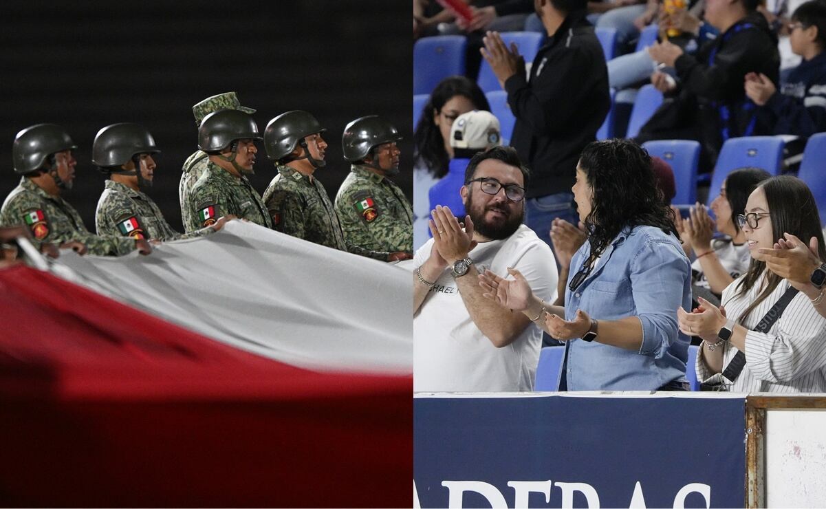 El Ejército Mexicano recibió homenajes previo a los partidos de la Liga MX. FOTO: ESPECIAL