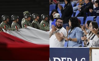 Rinden homenaje en los juegos de la Liga MX a elementos de las Fuerzas Armadas que perdieron la vida