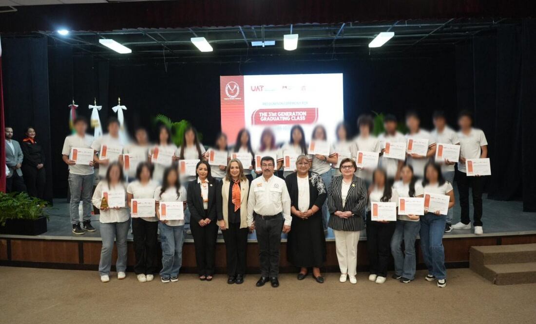 Concluyen su formación bilingüe en inglés, 29 alumnas y alumnos de los niveles Junior Avanzado que imparte la Universidad Autónoma de Tamaulipas (UAT). Foto:Especial.
