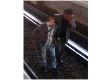 Intenta robar celular y cae a vías del Metro Bosques de Aragón