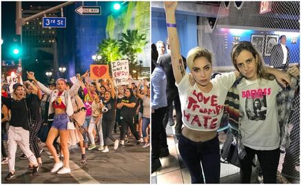 Famosos se suman a las protestas contra Donald Trump