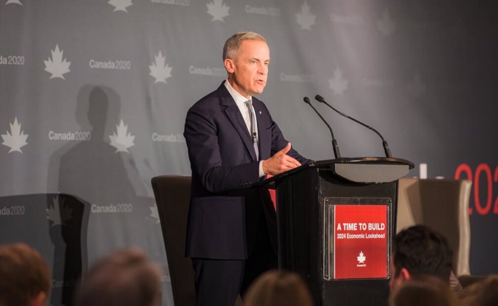 Carney trabajó en el banco de inversiones Goldman Sachs antes de dirigir el banco central de Canadá durante la crisis financiera de 2008-2009 . Foto: X @MarkJCarney