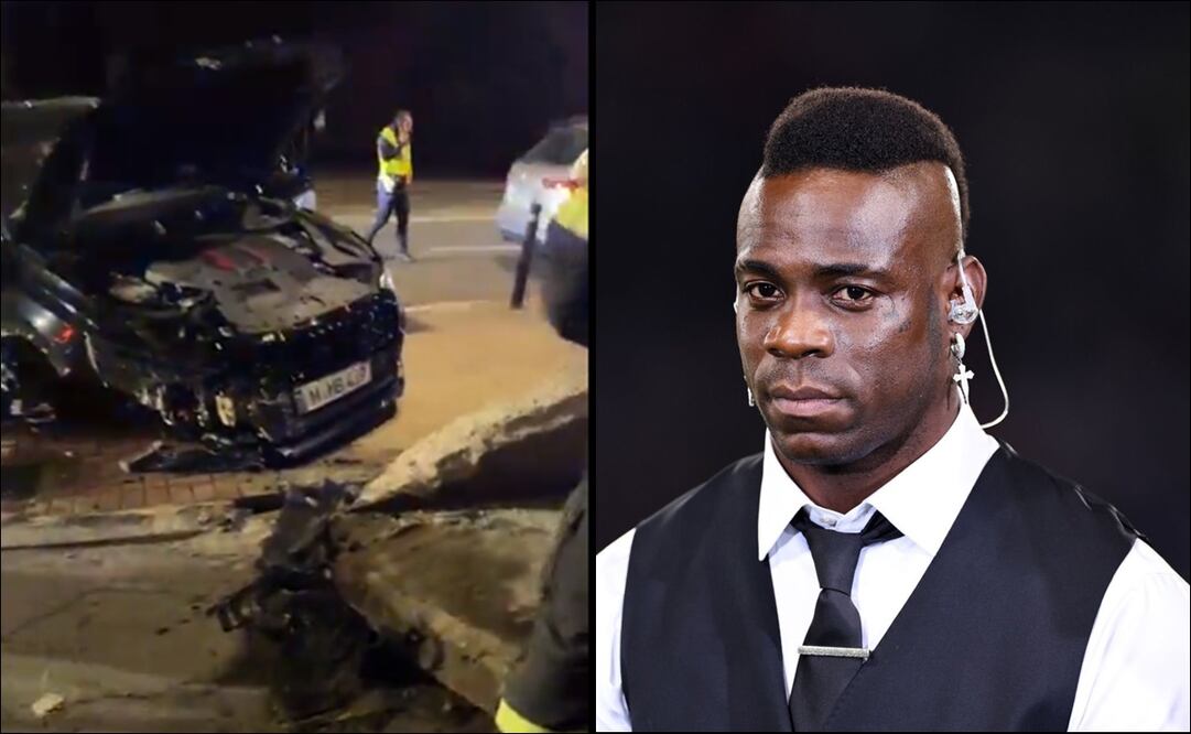Mario Balotelli sufrió un grave accidente automovilístico / Foto: Especiales
