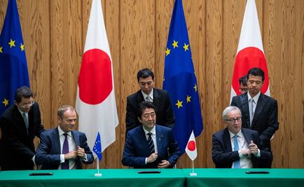 ​Japón y UE firman TLC para enfrentar políticas proteccionistas de Trump