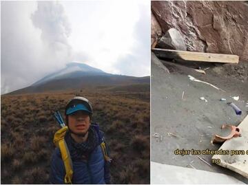 Tiktoker se acerca de más al volcán Popocatépetl: "Don Goyo feliz porque se va a sacrificar" VIDEO