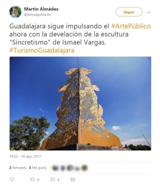 Estatua de la Virgen de Guadalupe causa polémica en Guadalajara