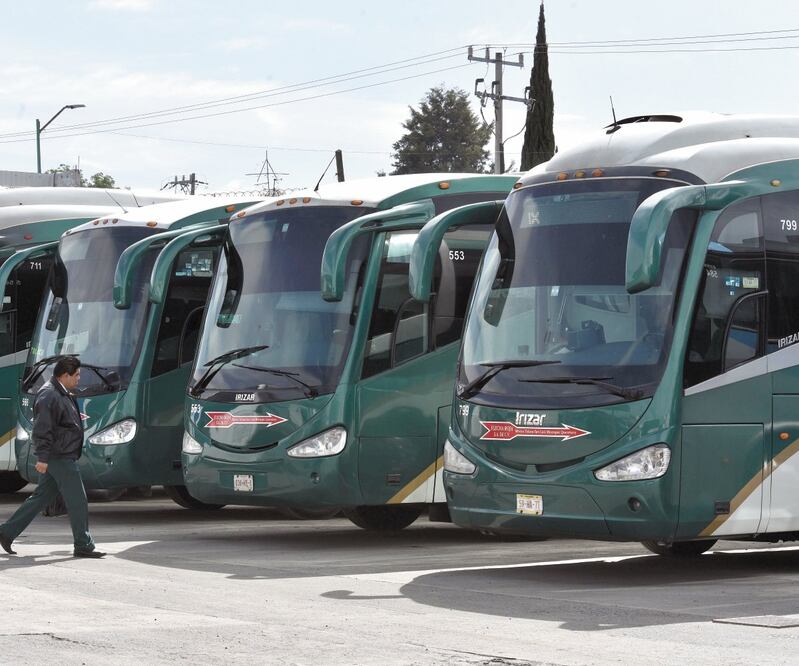 Las empresas de autotransporte TEO y Flecha Roja acusan que sufrieron al menos 92 secuestros de unidades y operadores en 2019. FOTOS: JORGE ALVARADO. EL UNIVERSAL