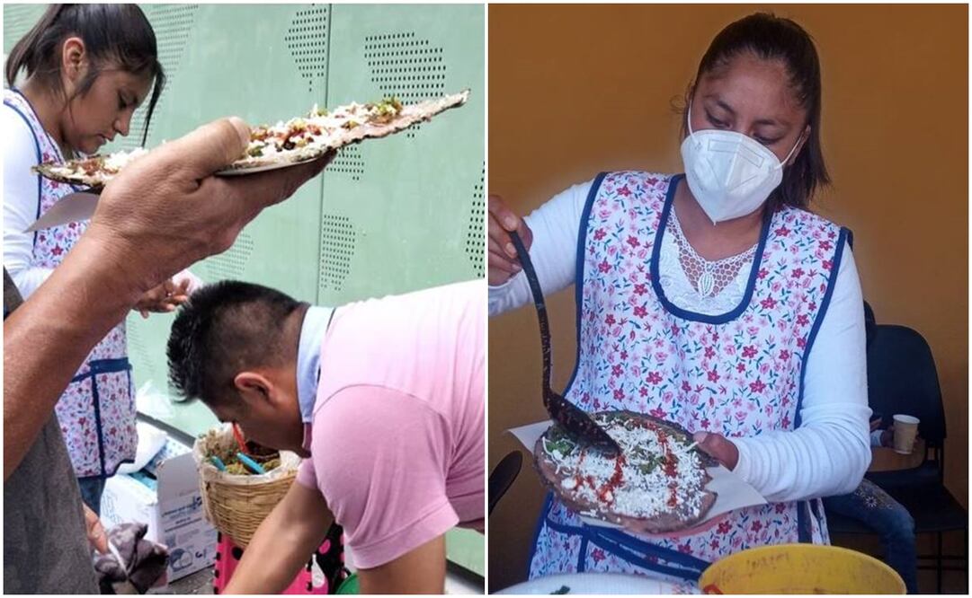 Guadalupe Piña se volvió viral por vender doraditas en la inauguración del AIFA. Foto: Archivo / EL UNIVERSAL 