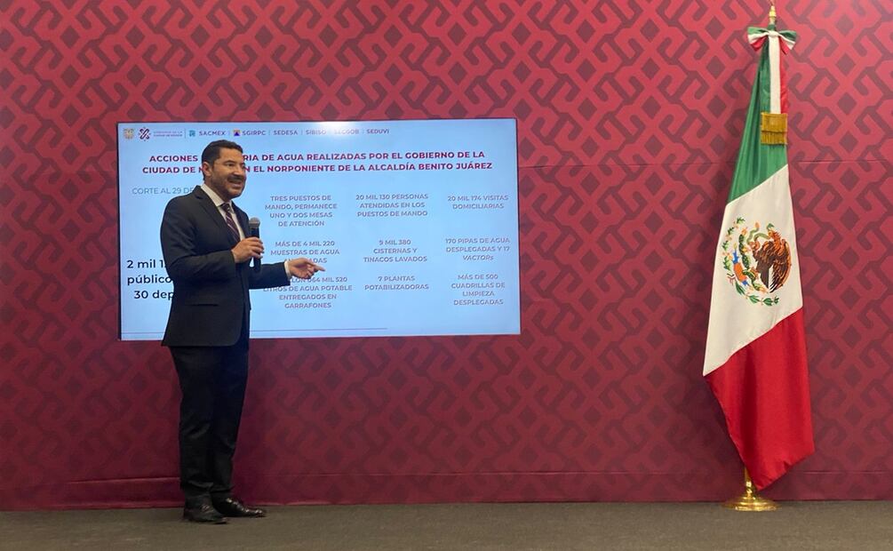 Sacmex dice que el agua de alcaldía Benito Juárez está en parámetros normales. Foto: Alberto Acosta