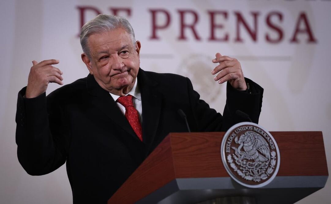 López Obrador en su conferencia del 12 de febrero. Foto: Diego Simón Sánchez / EL UNIVERSAL