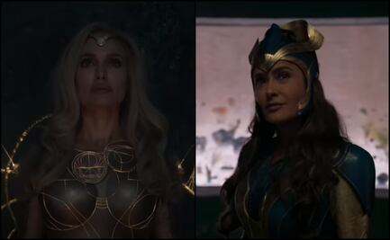 Salma Hayek y Angelina Jolie roban cámara en tráiler de "Eternals"