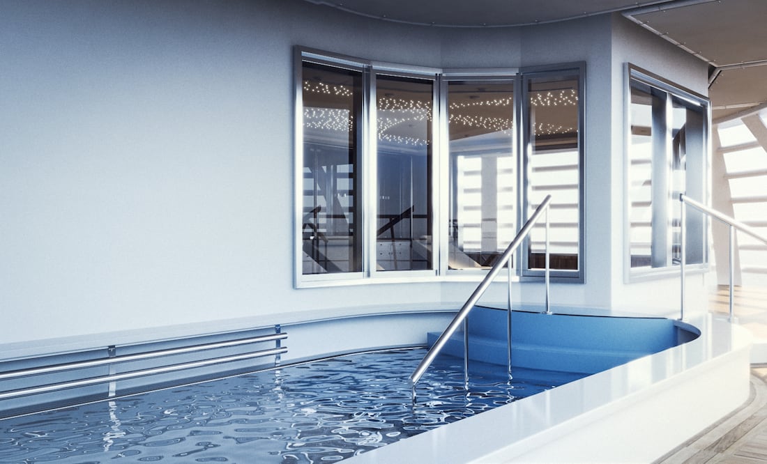 En el spa, la música y la iluminación son al gusto del visitante. (Foto: Cortesía de la Naviera)