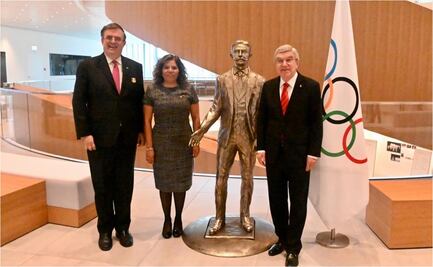 Marcelo Ebrard entrega carta a Thomas Bach para postular a México como sede de los Juegos Olímpicos