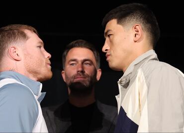 ¡Llegaron a Las Vegas Canelo y Bivol!
