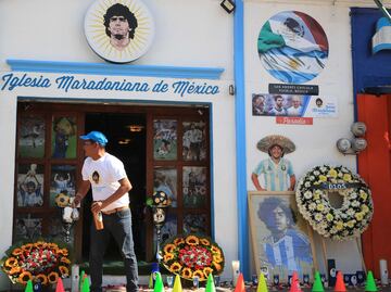 La Iglesia de Maradona, el santuario en México dedicado al astro argentino