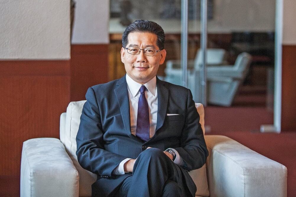 Greg So, secretario de Comercio de Hong Kong, llamó a impulsar el comercio entre su país y México (CRISTOPHER ROGEL. EL UNIVERSAL)