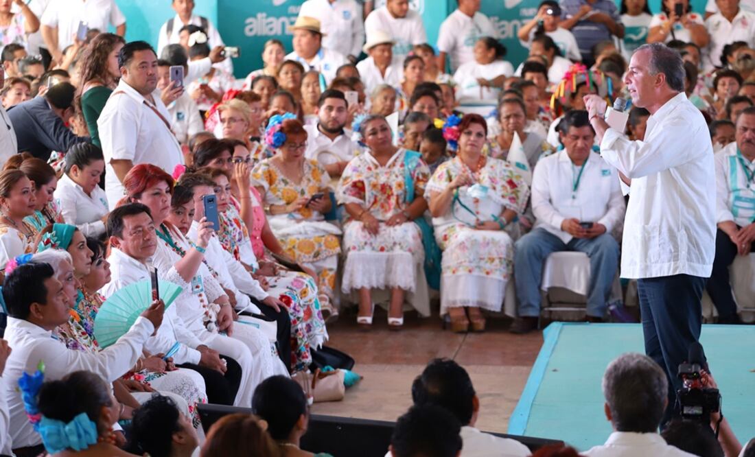José Antonio Meade, candidato de la coalición Todos Por México estuvo en Yucatán. Foto: Berenice Fregoso/El Universal