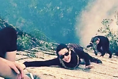 Katy Perry se relaja en Machu Picchu