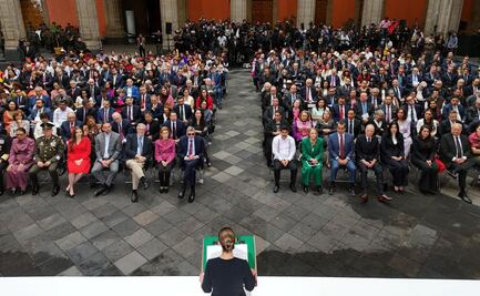 Familia, gabinete y otros poderes en lugares destacados durante el primer informe de Sheinbaum; fila a fila de sus invitados