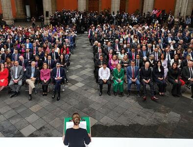 Fila a fila; los invitados al informe de Sheinbaum