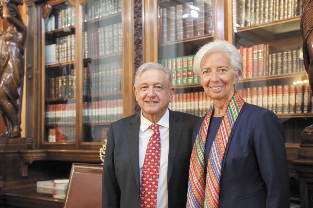 Foto: Andrés Manuel López Obrador y Christine Lagarde