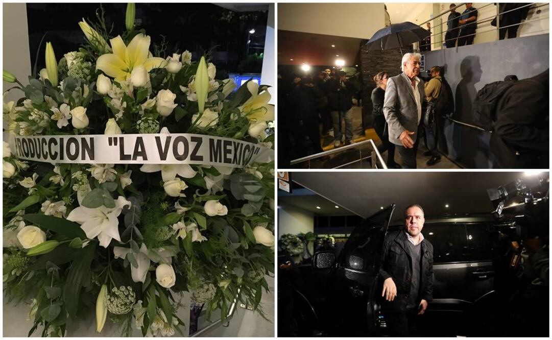 La comunidad artística despidió al productor en la funeraria Gayosso de Félix Cuevas. Foto: Valente Rosas/EL UNIVERSAL