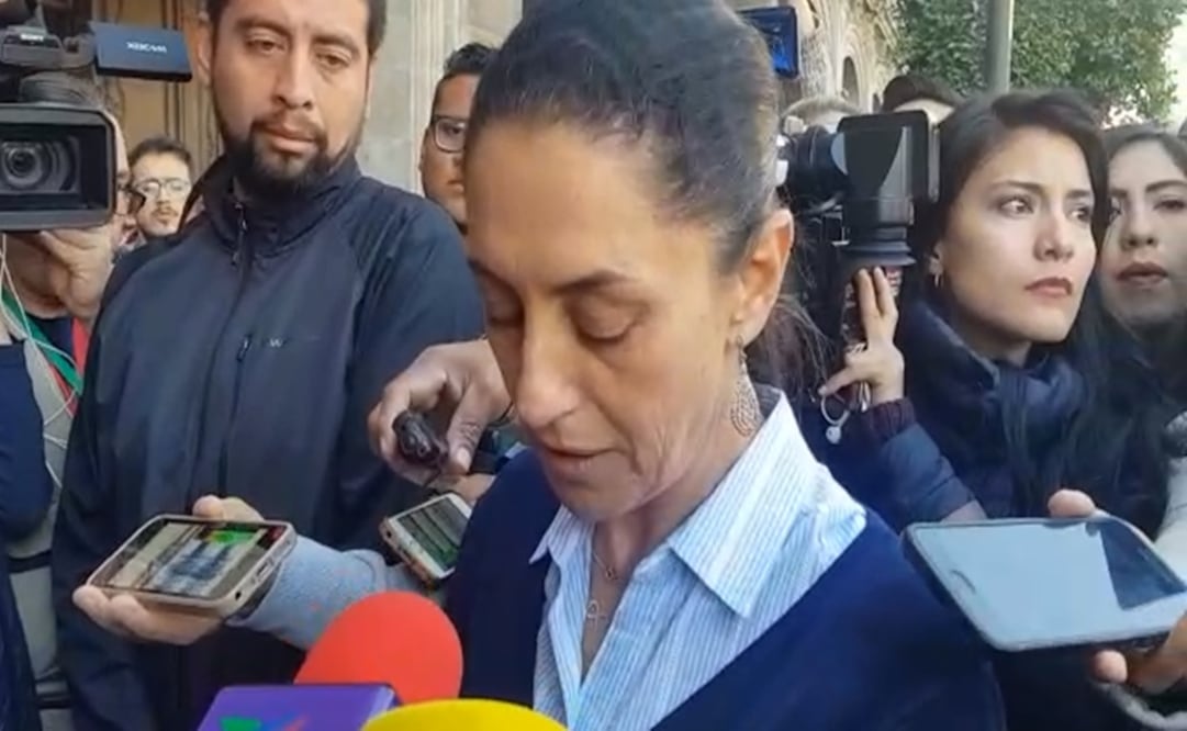 La jefa de gobierno de la Ciudad de México, Claudia Sheinbaum, interrumpió la conferencia de prensa que estaba programa este viernes. Foto: tomada de video