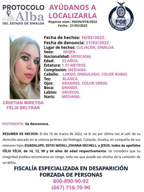 Reportan la desaparición de 5 miembros de una familia en Sinaloa