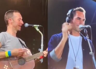 VIDEO: Roger Federer sorprende y se sube a cantar con Coldplay
