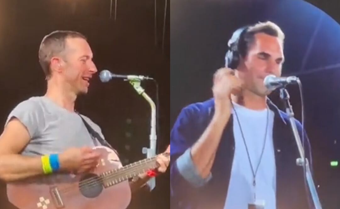 VIDEO: Roger Federer sorprende y se sube a cantar con Coldplay