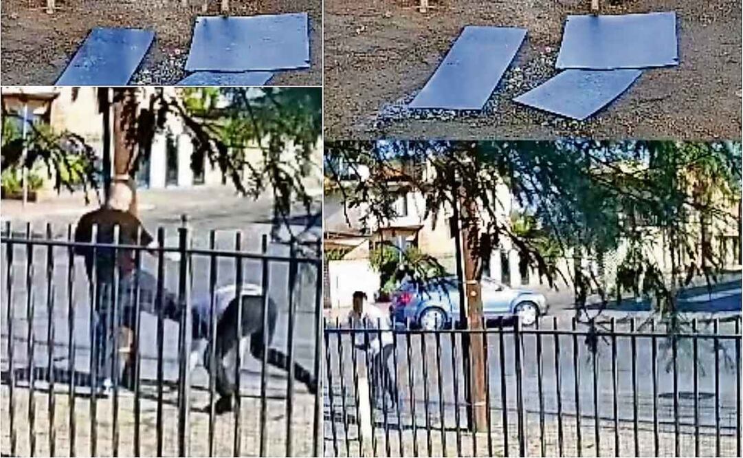 Las cámaras de vigilancia de la casa productora Créala grabaron el momento en el que el periodista Jorge Heras fue agredido. Fotos: Especial